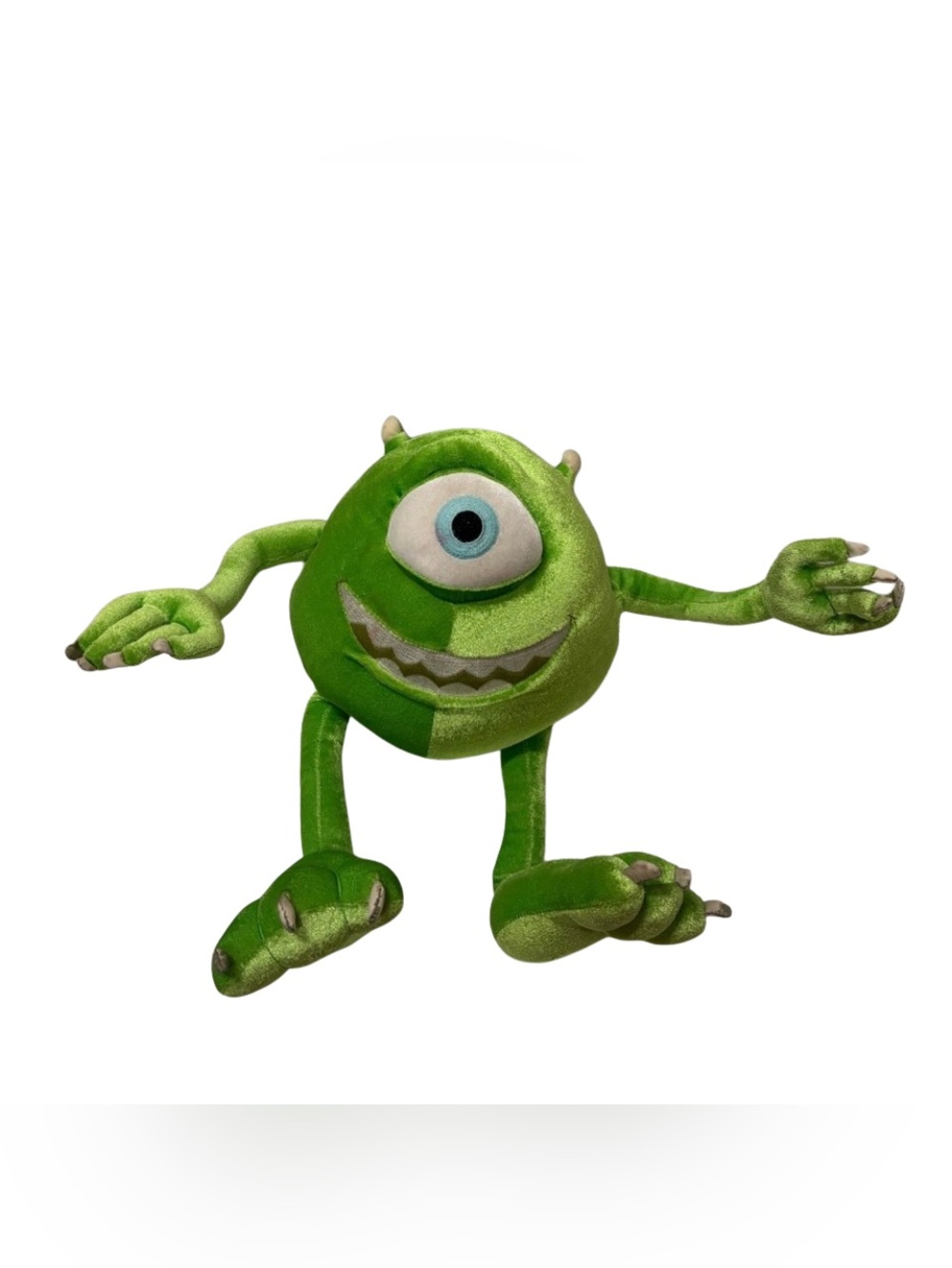Disney Pixar Monsters Inc Mike Wazowski Green Plush Stuffed Animal 15”